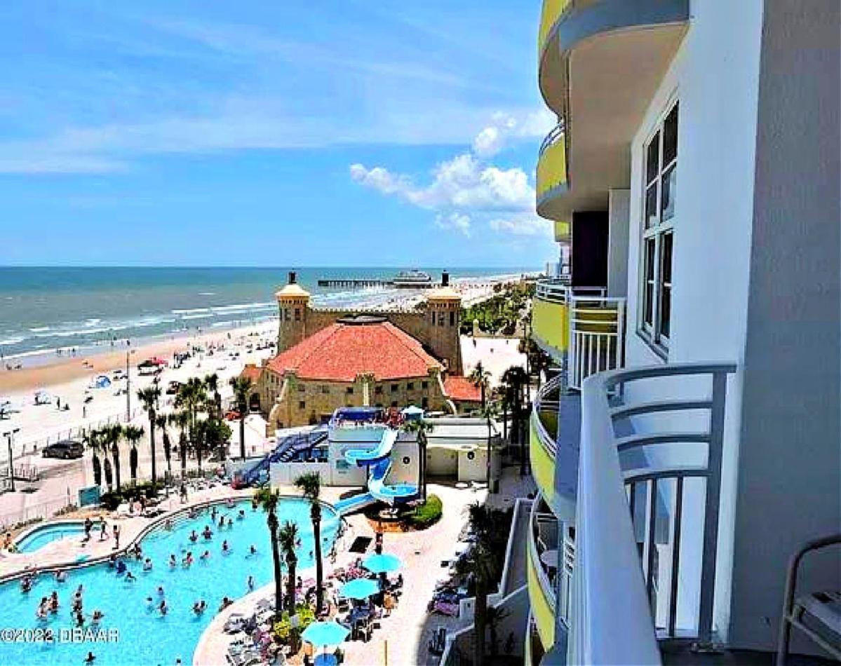 1 Bedroom Direct Oceanfront Condo Wyndham Ocean Walk Resort - Daytona Funland 703 دايتونا بيتش المظهر الخارجي الصورة