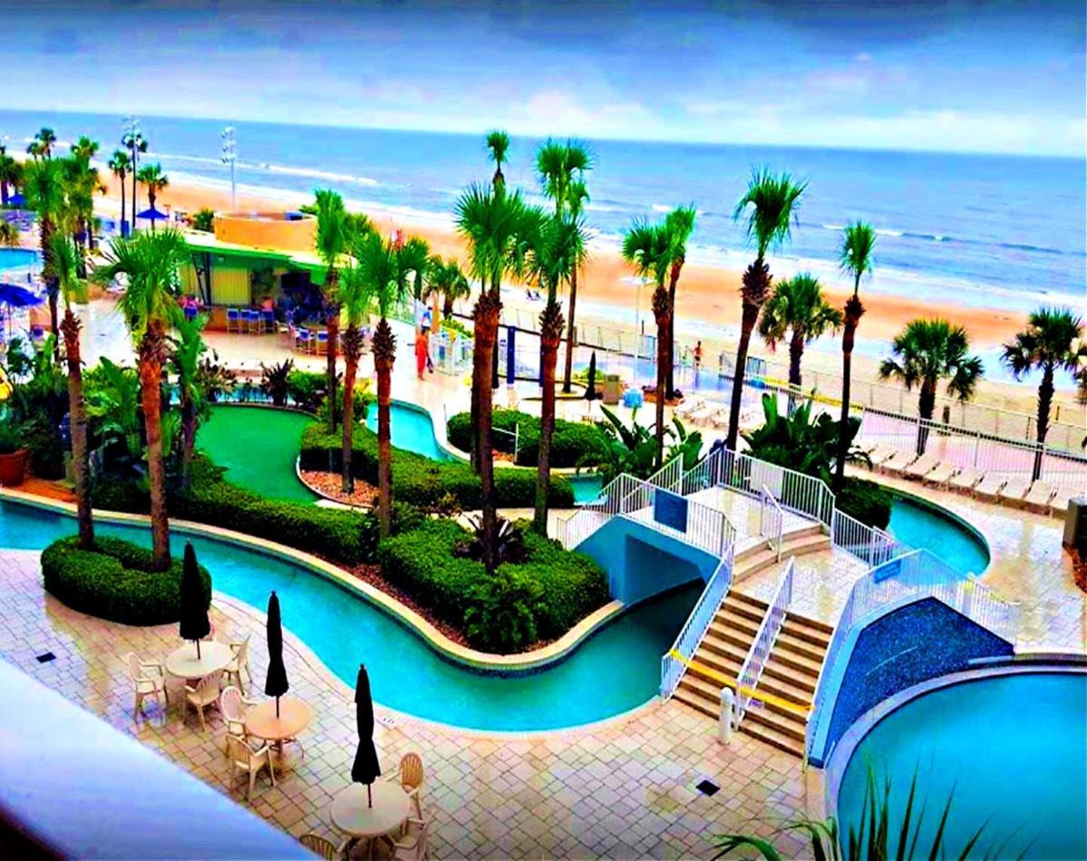 1 Bedroom Direct Oceanfront Condo Wyndham Ocean Walk Resort - Daytona Funland 703 دايتونا بيتش المظهر الخارجي الصورة