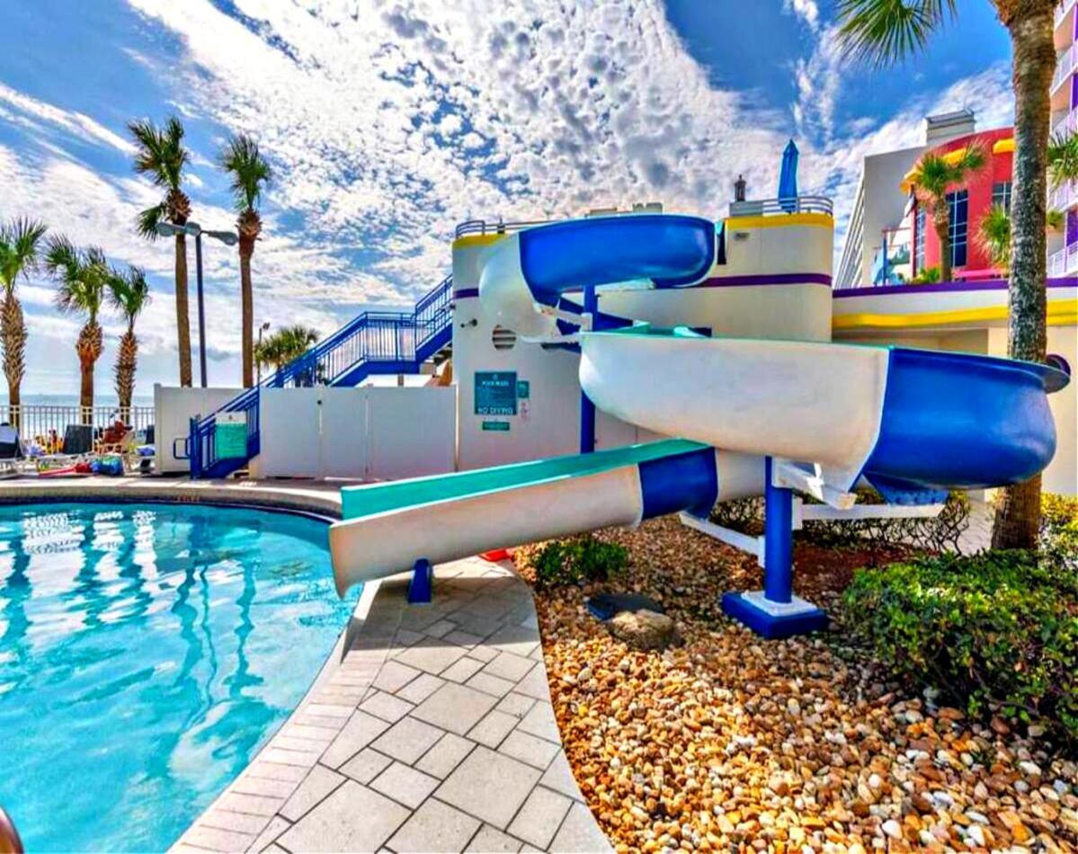1 Bedroom Direct Oceanfront Condo Wyndham Ocean Walk Resort - Daytona Funland 703 دايتونا بيتش المظهر الخارجي الصورة