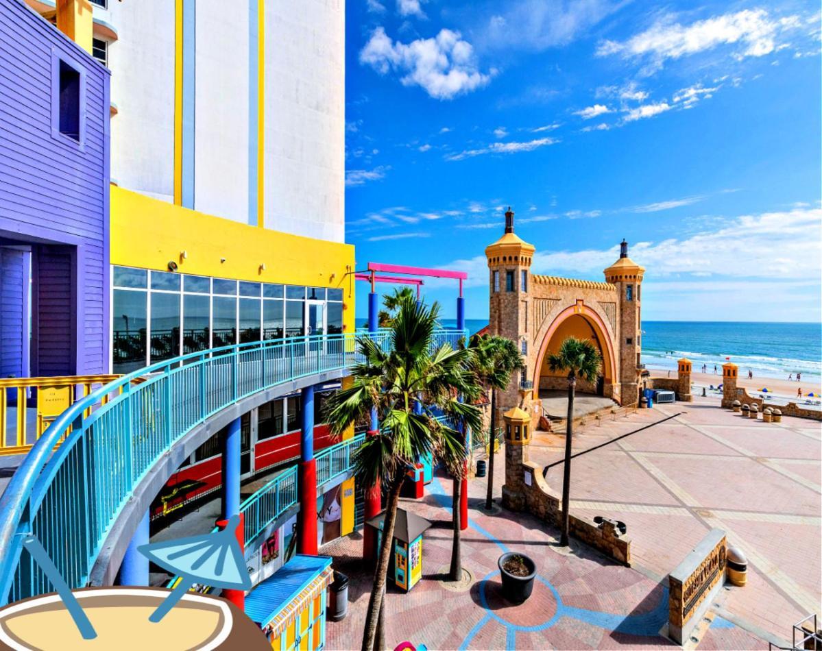1 Bedroom Direct Oceanfront Condo Wyndham Ocean Walk Resort - Daytona Funland 703 دايتونا بيتش المظهر الخارجي الصورة