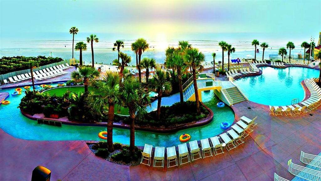 1 Bedroom Direct Oceanfront Condo Wyndham Ocean Walk Resort - Daytona Funland 703 دايتونا بيتش المظهر الخارجي الصورة